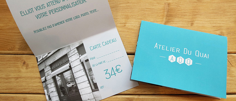 cartes cadeaux atelier du quai
