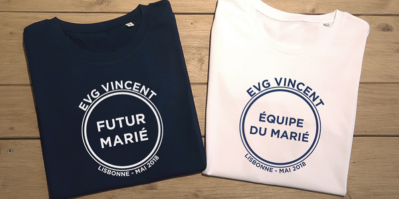 t-shirts personnalisés EVG