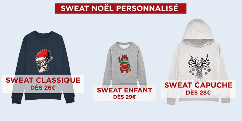 sweat noël personnalisé