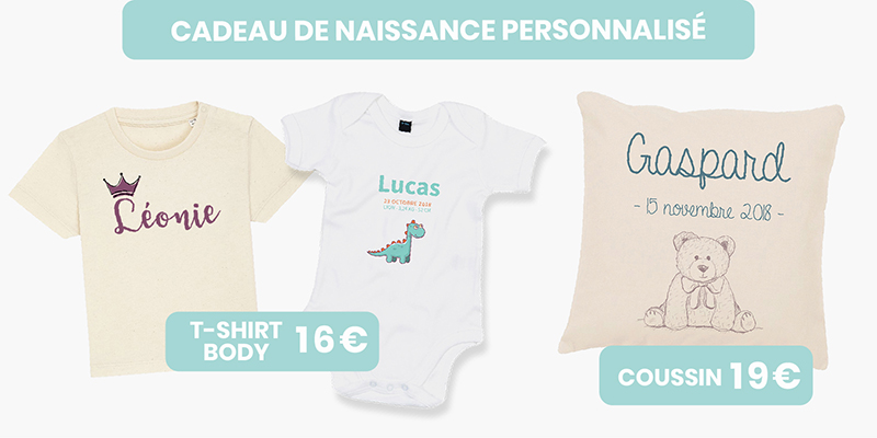cadeau de naissance personnalisé
