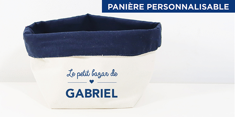panière de rangement personnalisable