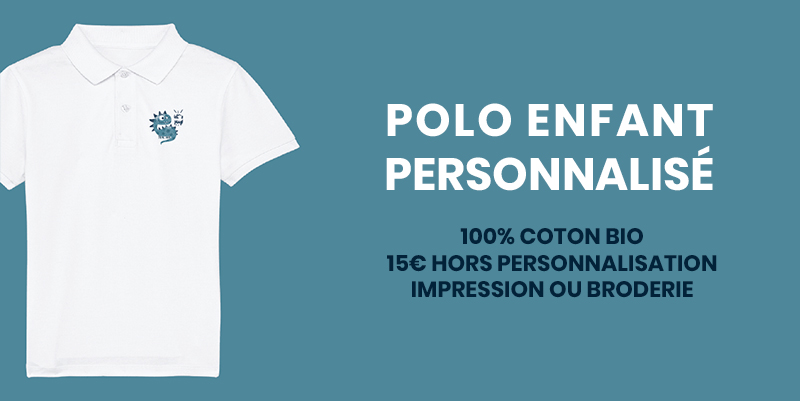 polo personnalisé enfant pas cher