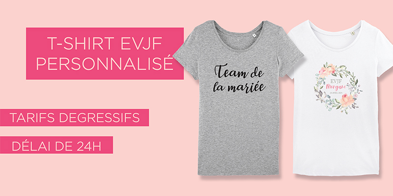 t-shirt evjf personnalisé