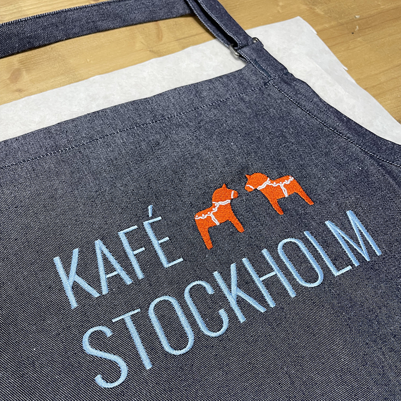 tablier à personnaliser en broderie