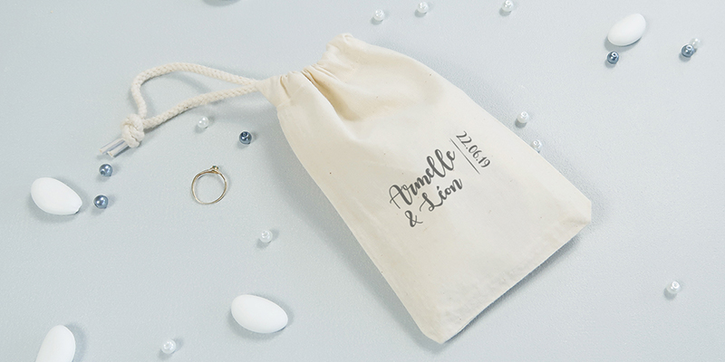 pochons dragées personnalisés