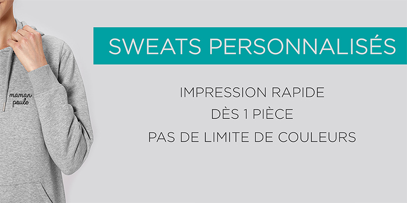 sweat personnalisé rapide