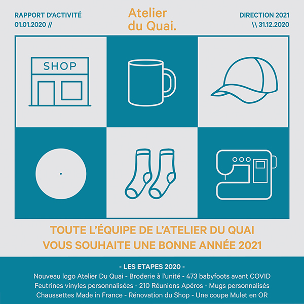 Bonne année 2021 - Atelier du Quai