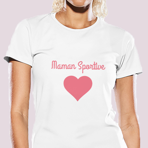 t shirt de sport femme personnalisé