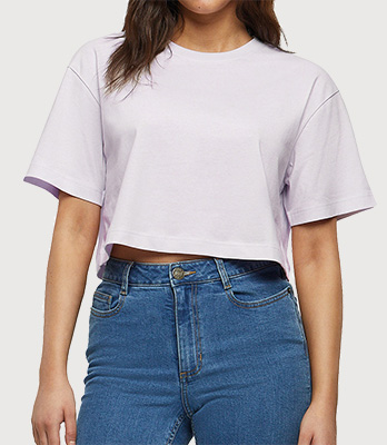 tshirt crop top personnalisé